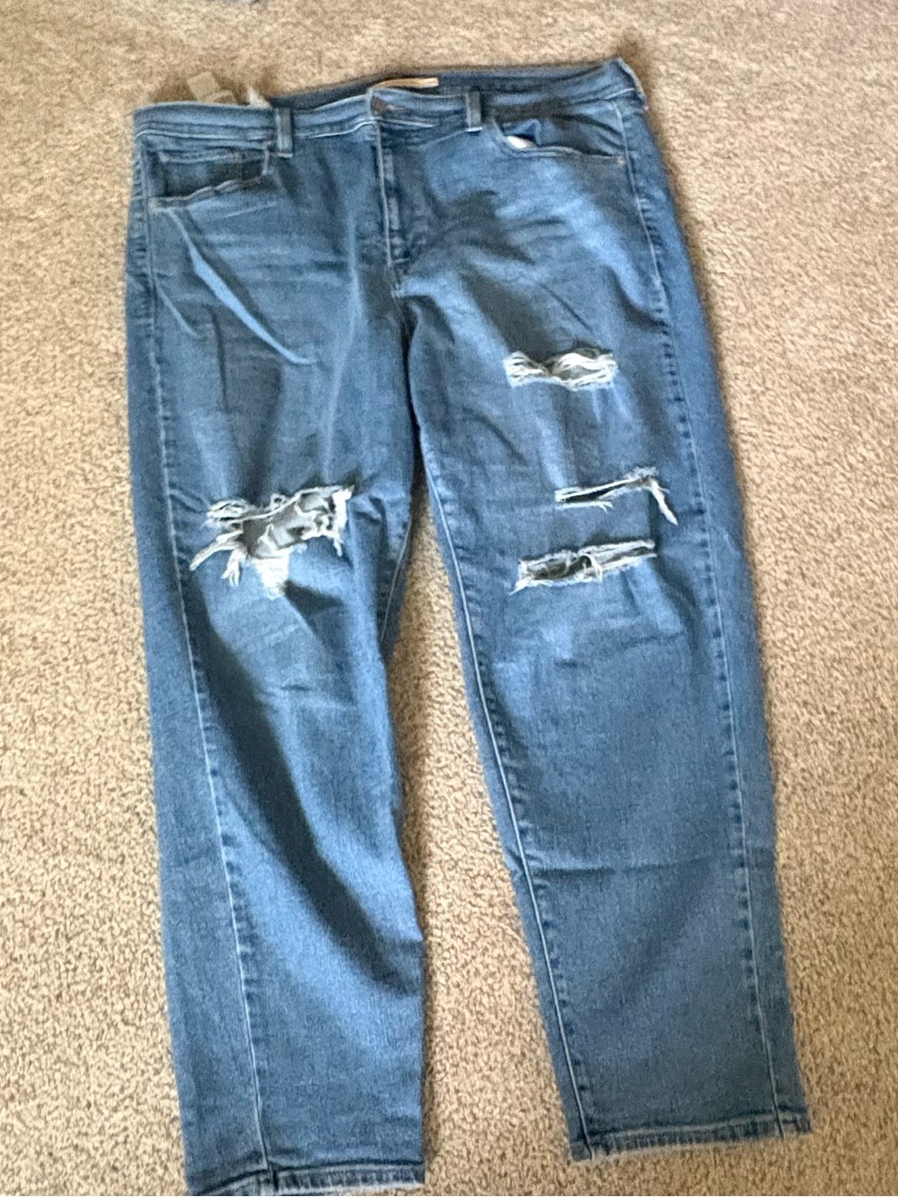 Levi's Distressed Blue Denim Jeans